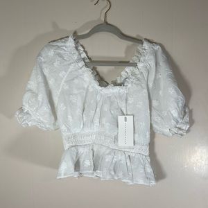 Endless Rose White Ruffle Blouse